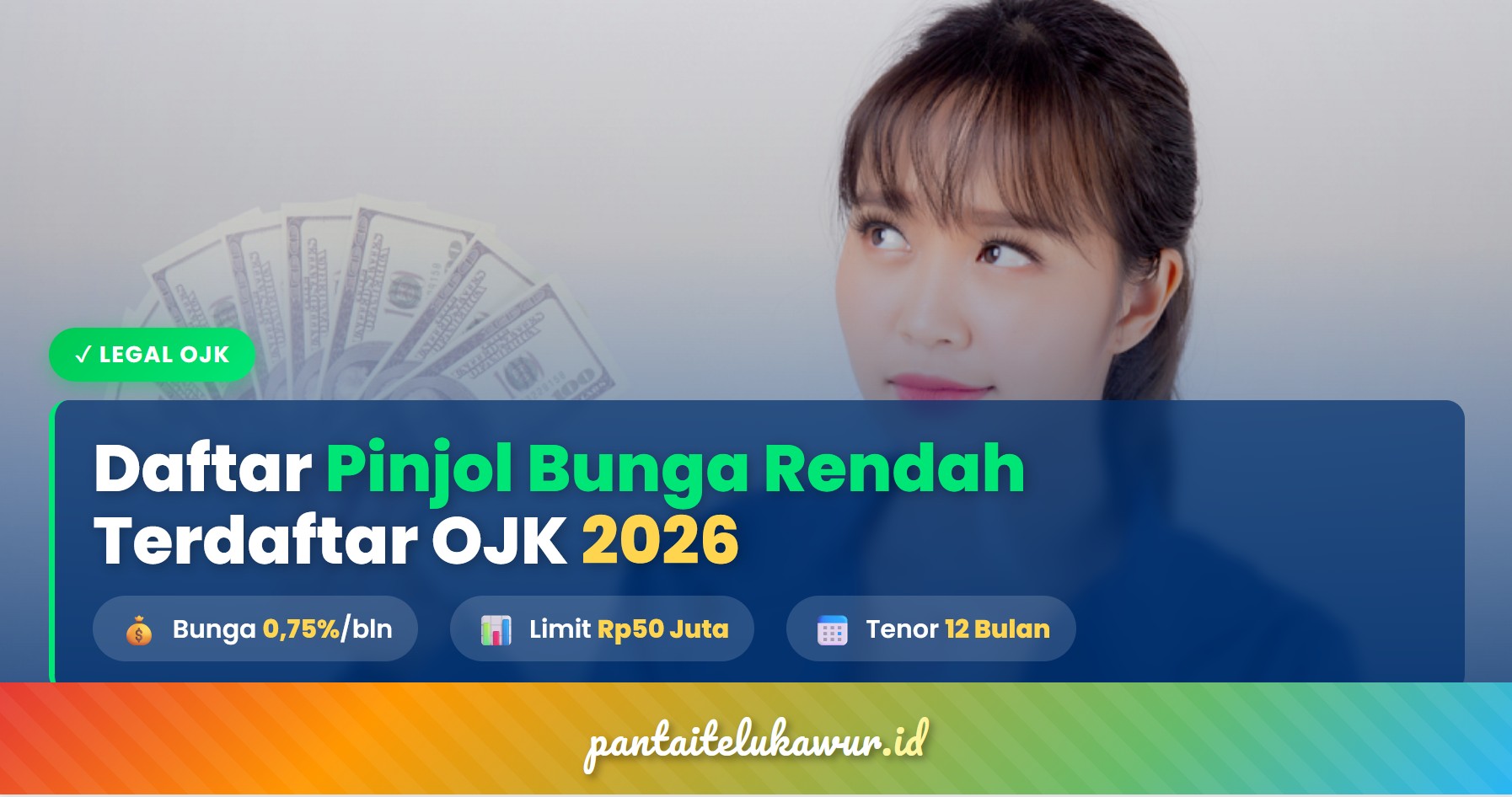 Daftar Pinjol Bunga Rendah Legal OJK 2026, Limit Hingga Rp50 Juta, Tenor 12 Bulan