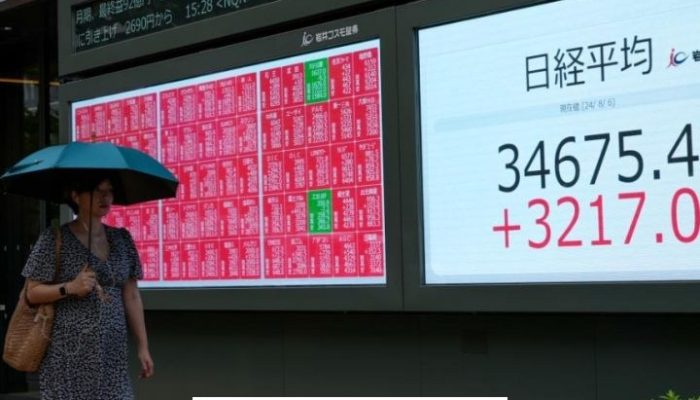 Indeks Saham Asia Mengalami Lonjakan Signifikan, Nikkei Tembus Level Rekor Baru di 65.000 Poin