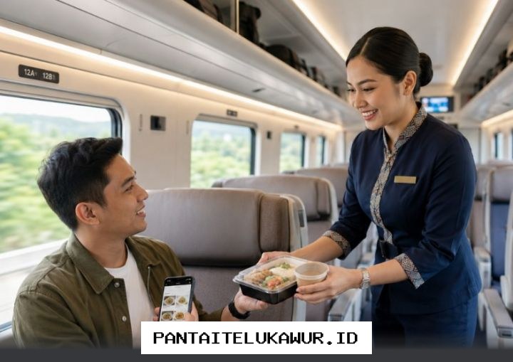 Pesan Makanan di Kereta Api Melalui Aplikasi HP, Langsung Sampai ke Tempat Duduk Anda