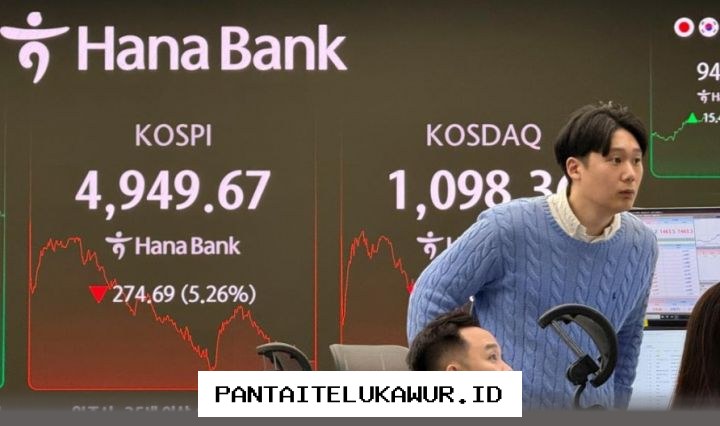 Indeks Saham Asia Turun, Kospi Anjlok 6 Persen