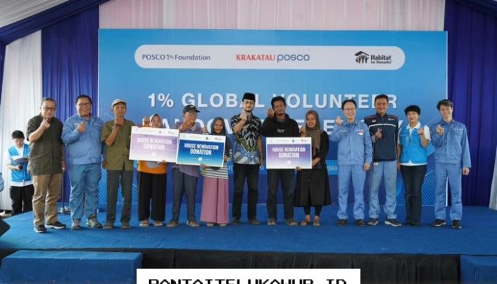 Relawan POSCO Perbaiki Fasilitas Pendidikan dan Permukiman Warga Cilegon